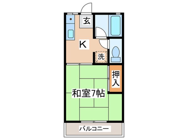 第二唐沢コーポの物件間取画像